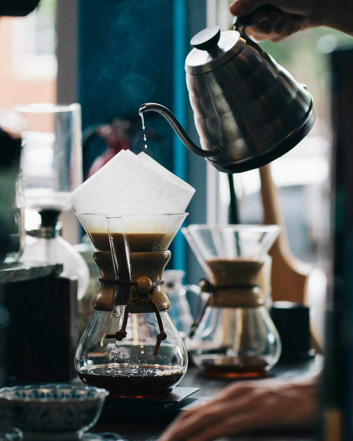 A slow pour over
